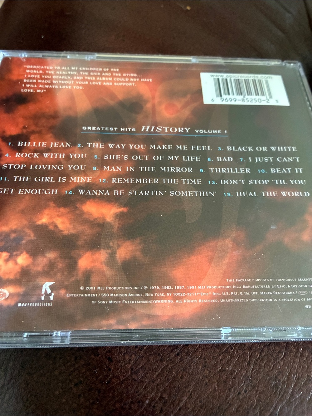 Michael Jackson Greatest Hits History volume 1 - Picture 4 of 4